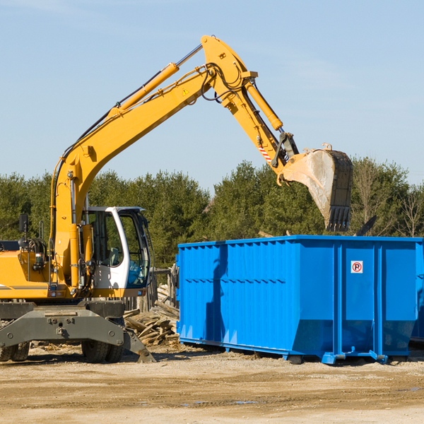 what size residential dumpster rentals are available in Hanahan